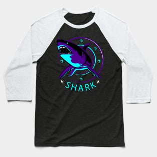 Shark Gradient Baseball T-Shirt